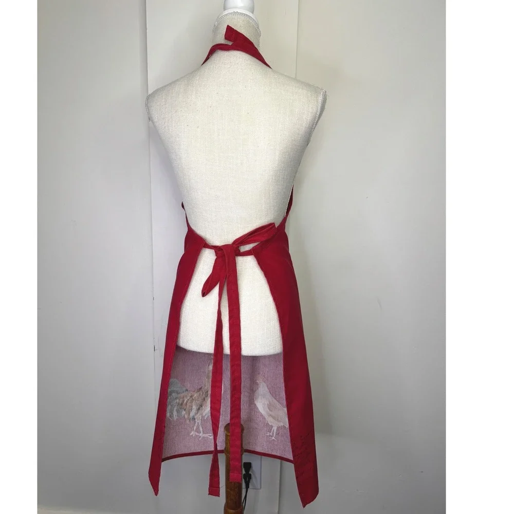 Williams Sonoma Rooster Apron Red